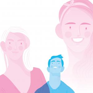 illustration homme et femme