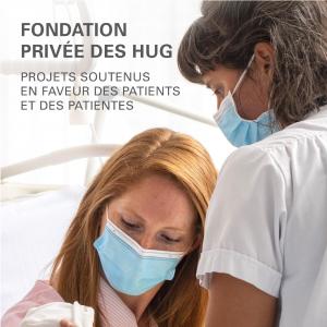 couverture du rapport d’activité 2021 de la Fondation privée des HUG 