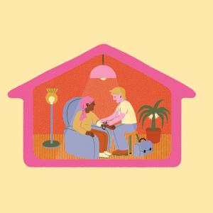 illustrations soins à domicile