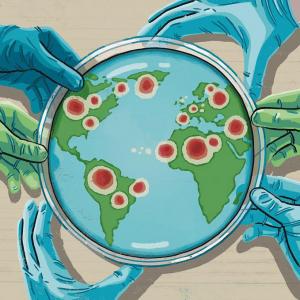 illustration recherche dans le monde