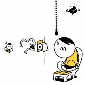 PanpanCucul - illustration mal au ventre